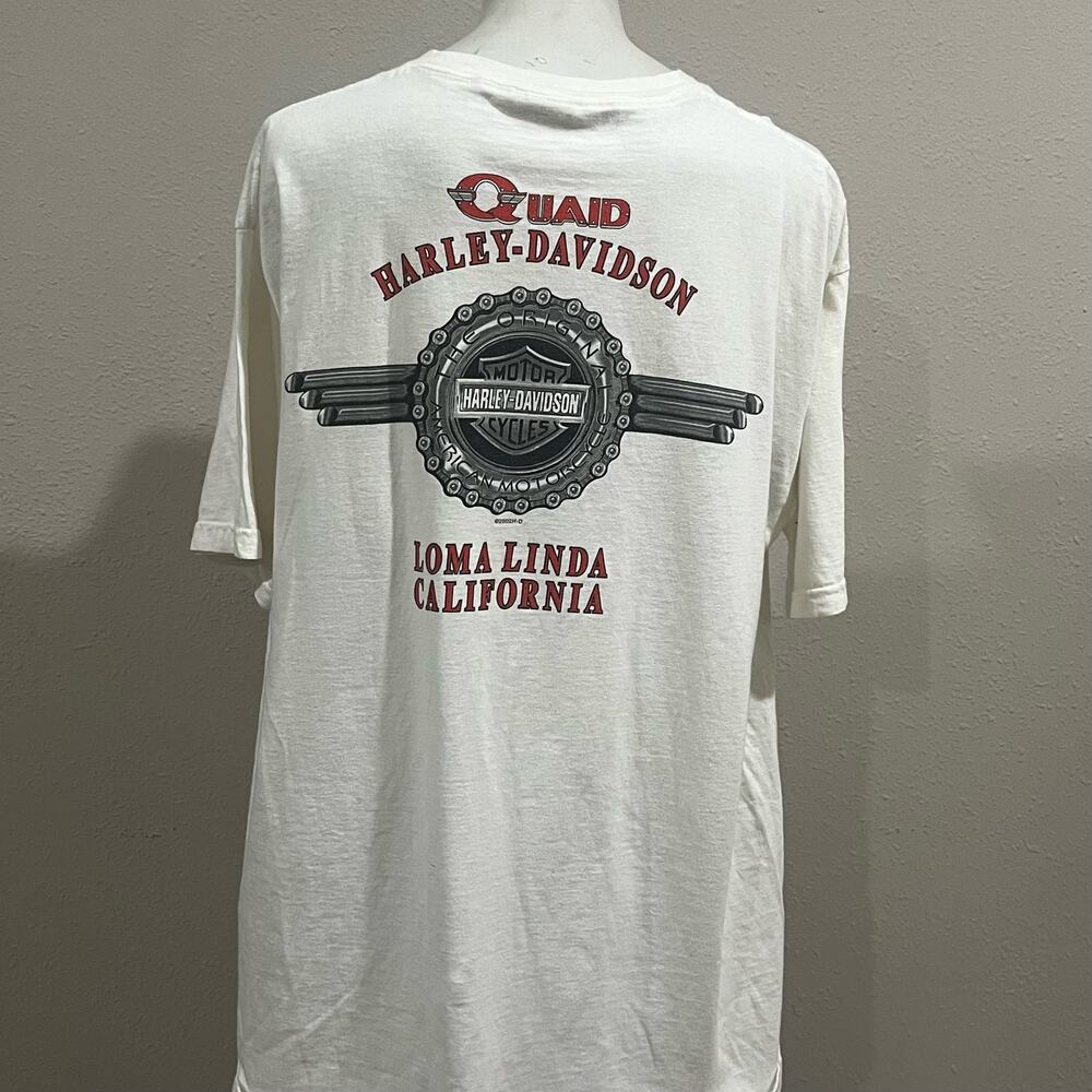 Harley Davidson Men’s White Short Sleeve Tshirt 2x